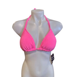 Women's California Waves Bikini Top Size M Pink